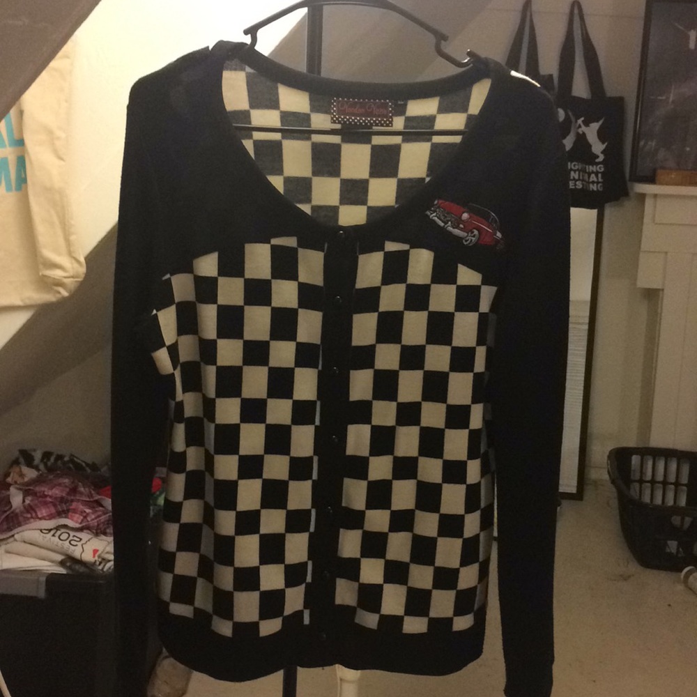 Voodoo Vixen Checkered Cardigan